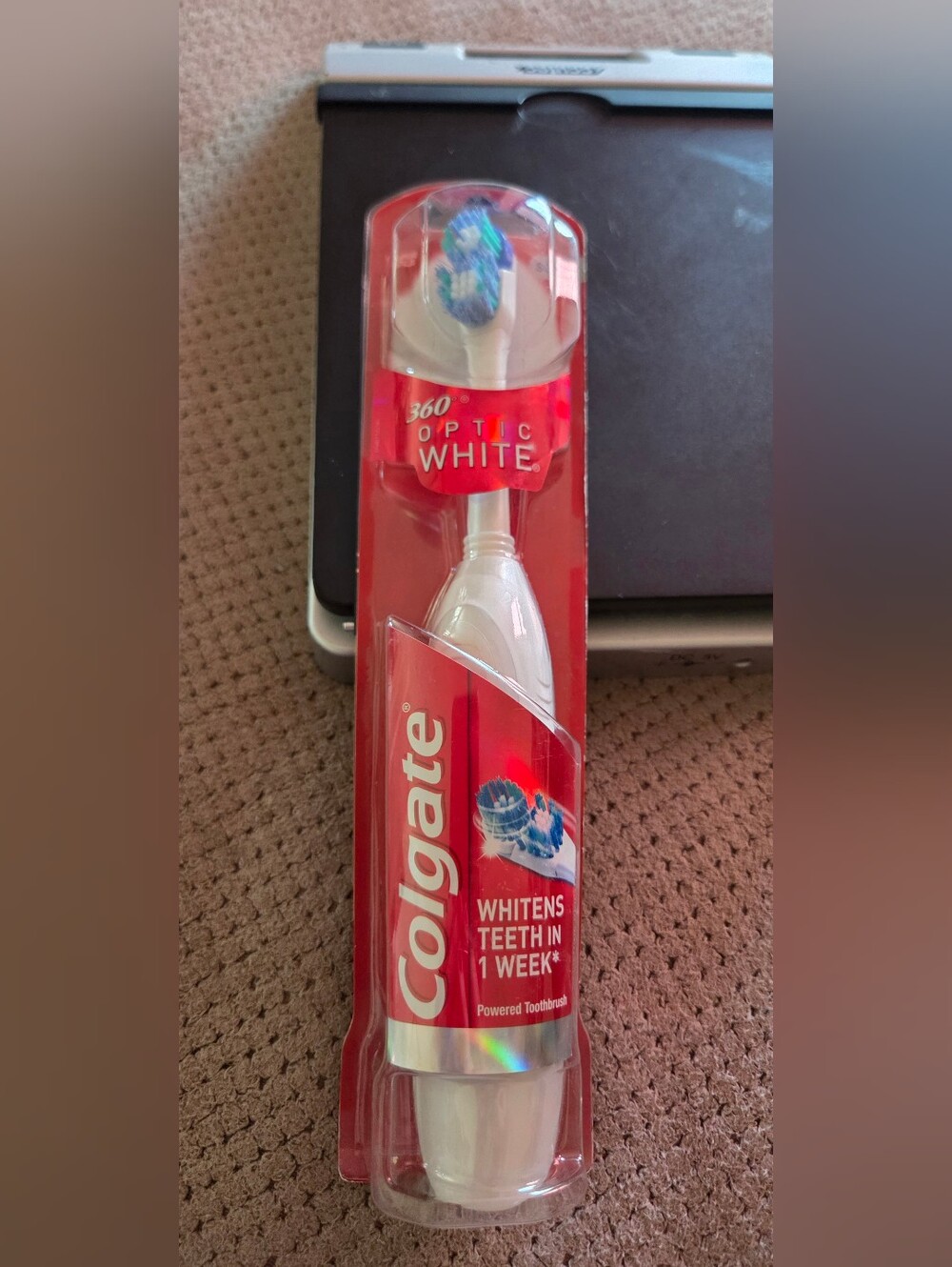 New 360 Optic White Colgate Powered Toothbrush Soft Brush